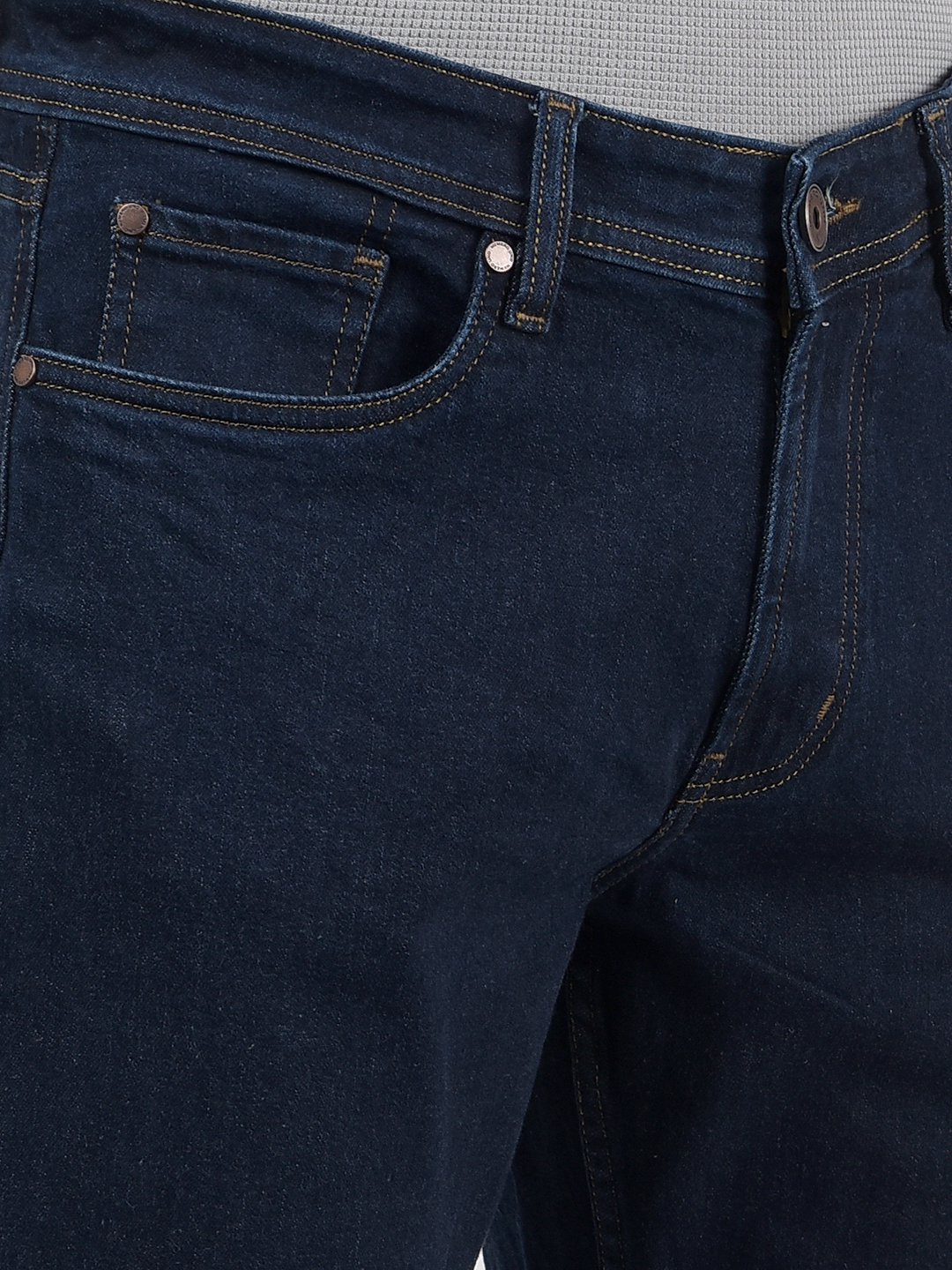 Numero Uno Men Solid Dark Blue Jeans